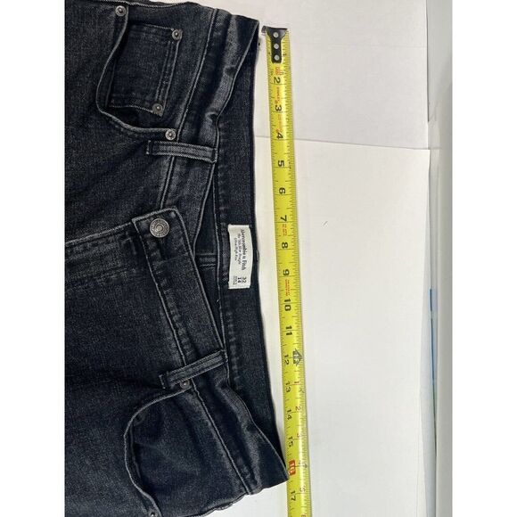 Abercrombie & Fitch Women's 32 14 90s Slim Straight Ultra High Rise Black Jeans - Picture 9 of 14